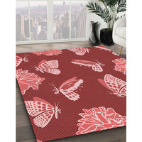 Patterned Red Rug, pat659rd