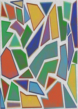 Patterned Green Modern Rug, pat65