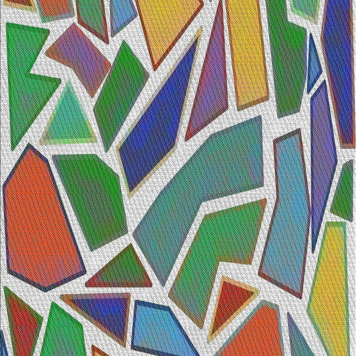 Patterned Green Modern Rug, pat65