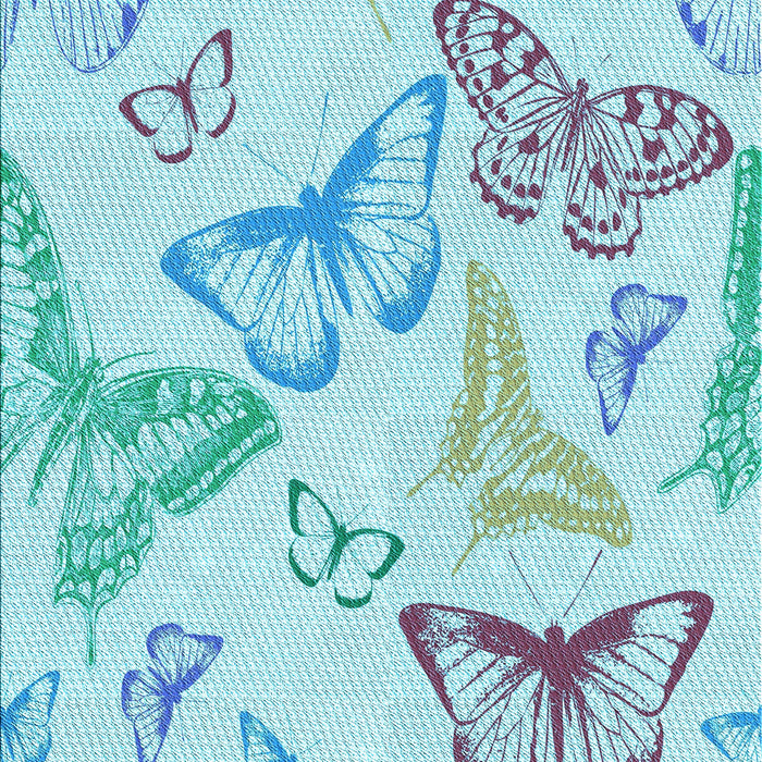 Machine Washable Transitional Electric Blue Rug, wshpat660lblu