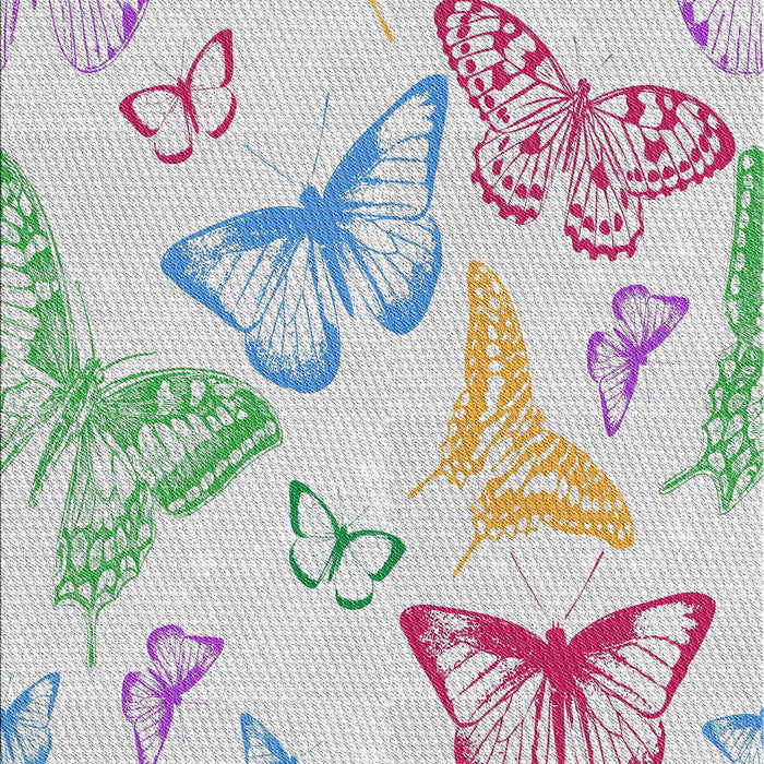 Patterned Platinum Gray Novelty Rug, pat660