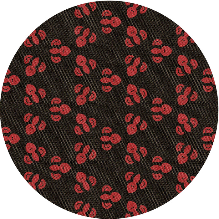 Square Machine Washable Transitional Bakers Brown Rug in a Living Room, wshpat661brn