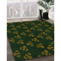 Patterned Black Rug, pat661grn