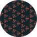 Square Patterned Midnight Gray Rug, pat661lblu