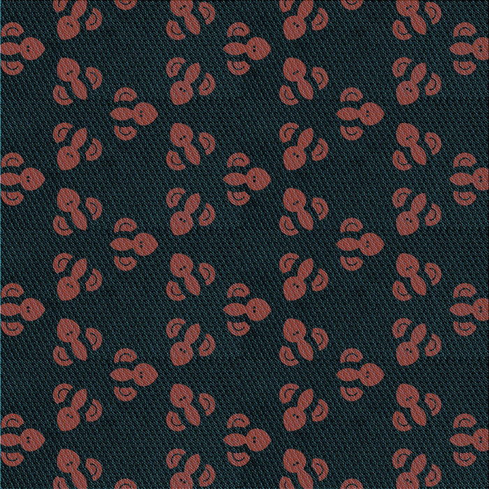 Round Patterned Midnight Gray Rug, pat661lblu