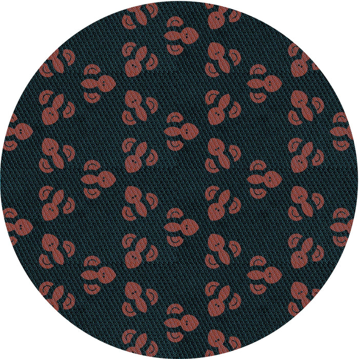 Square Machine Washable Transitional Midnight Gray Rug in a Living Room, wshpat661lblu