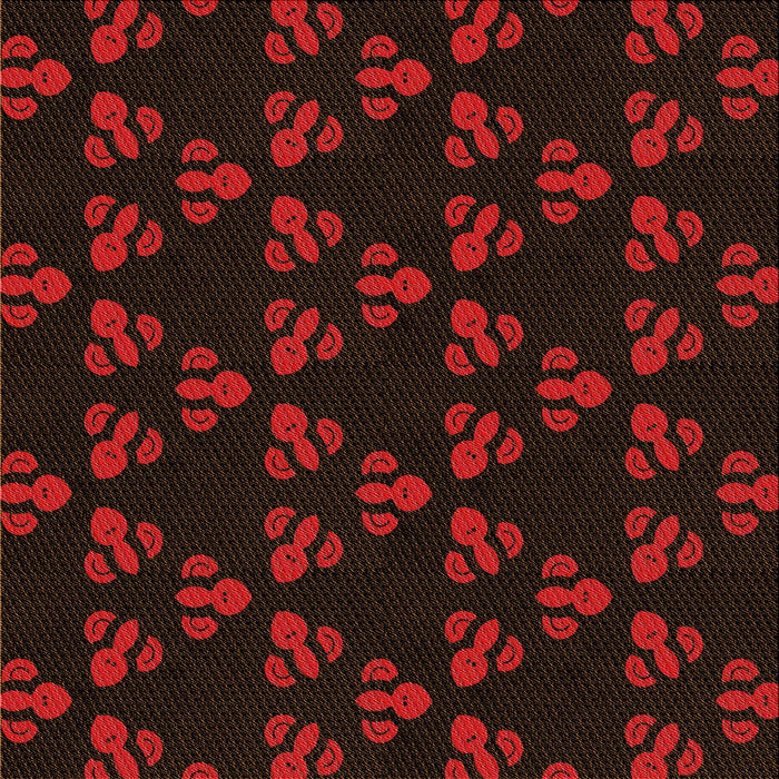 Round Patterned Midnight Gray Rug, pat661org