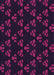 Patterned Dark Magenta Purple Rug, pat661pur