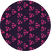 Square Patterned Dark Magenta Purple Rug, pat661pur