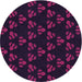 Square Machine Washable Transitional Dark Magenta Purple Rug in a Living Room, wshpat661pur