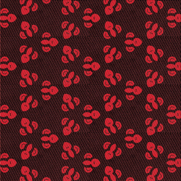 Round Patterned Black Brown Rug, pat661rd