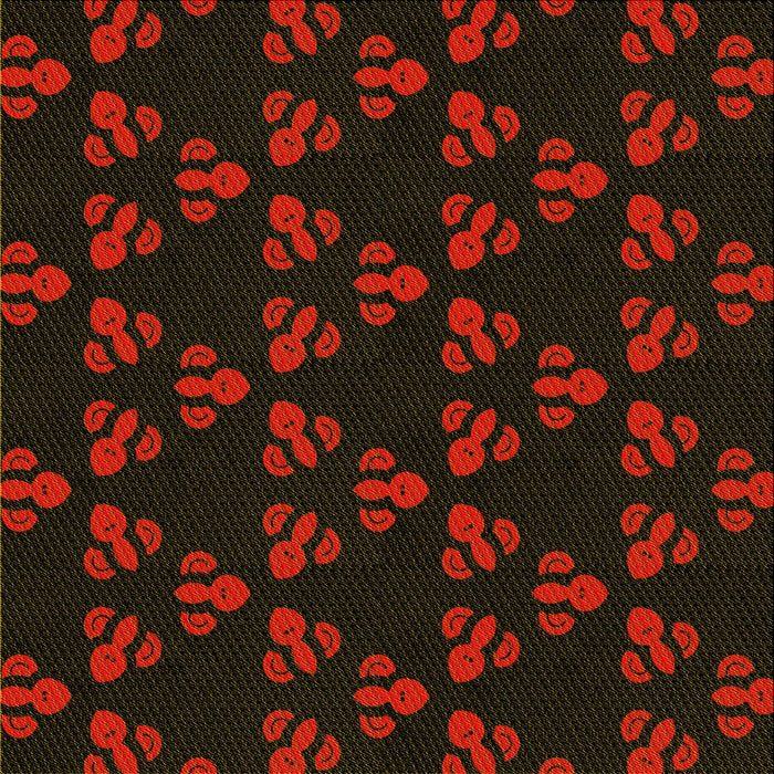 Round Patterned Bakers Brown Rug, pat661yw