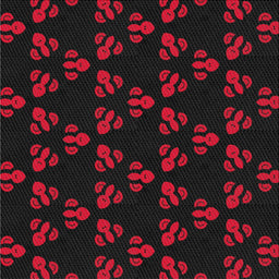 Sideview of Machine Washable Transitional Red Rug, wshpat661