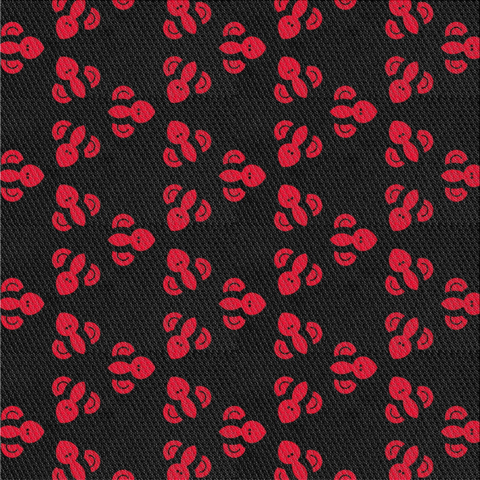 Sideview of Machine Washable Transitional Red Rug, wshpat661