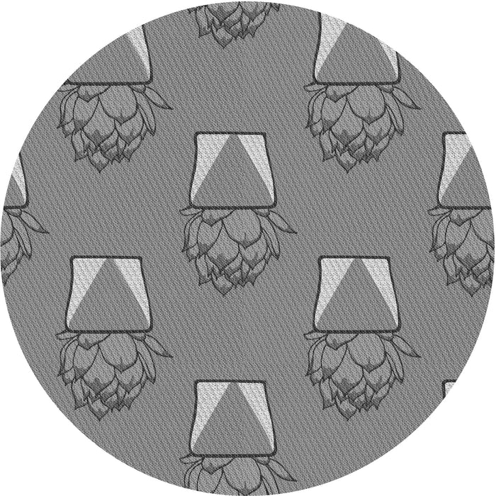 Square Machine Washable Transitional Gray Rug in a Living Room, wshpat662gry