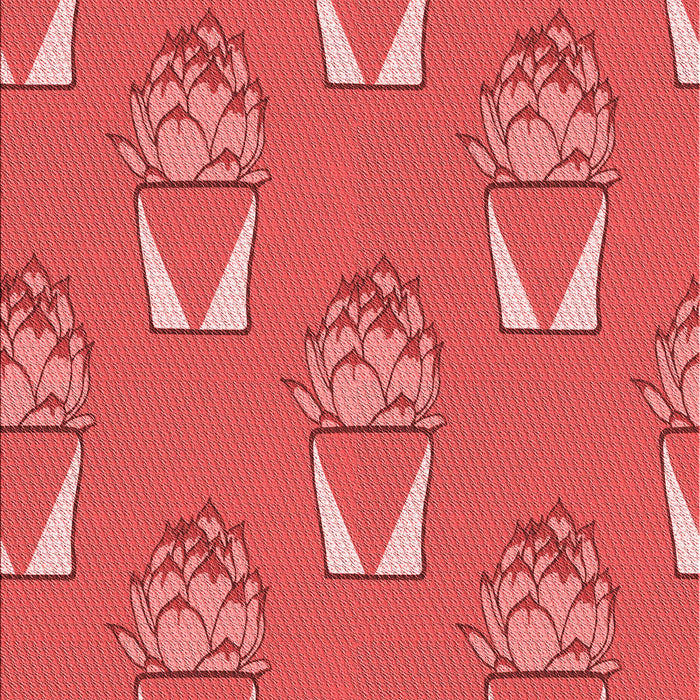 Patterned Red Rug, pat662rd