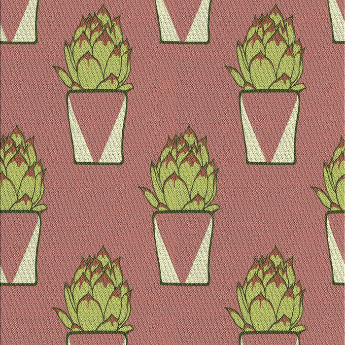 Patterned Chestnut Red Novelty Rug, pat662