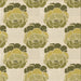 Round Patterned Brown Gold Rug, pat663brn