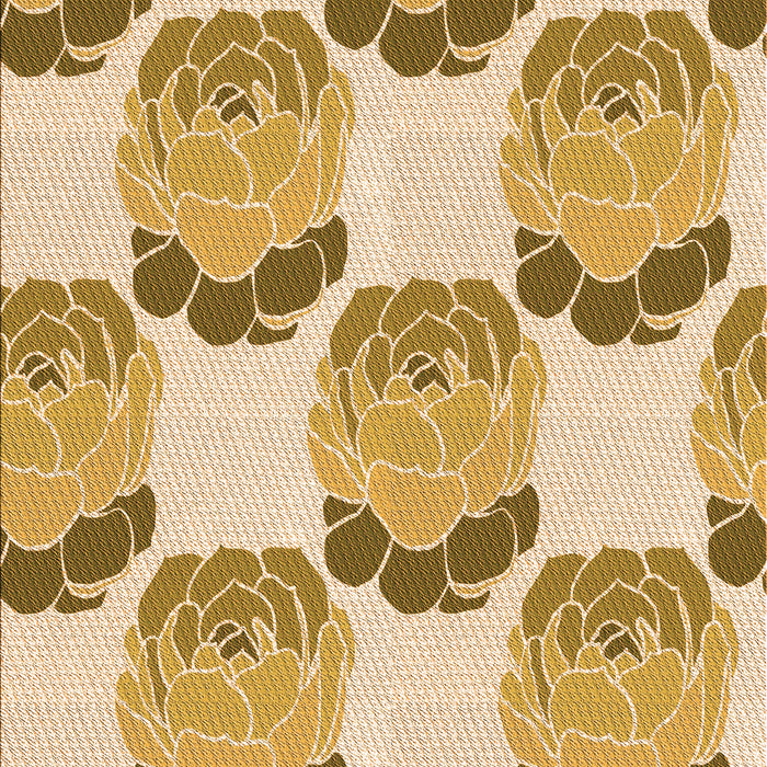 Patterned Brown Gold Rug, pat663org