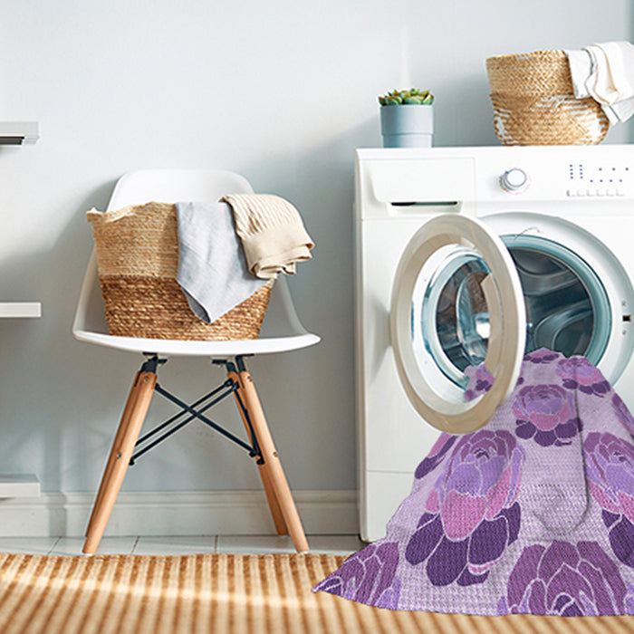 Machine Washable Transitional Blossom Pink Rug in a Washing Machine, wshpat663pur