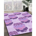 Machine Washable Transitional Blossom Pink Rug in a Family Room, wshpat663pur