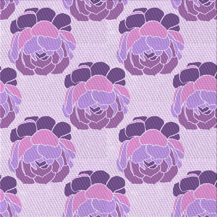 Round Machine Washable Transitional Blossom Pink Rug, wshpat663pur