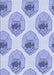 Patterned Medium Slate Blue Rug, pat664blu