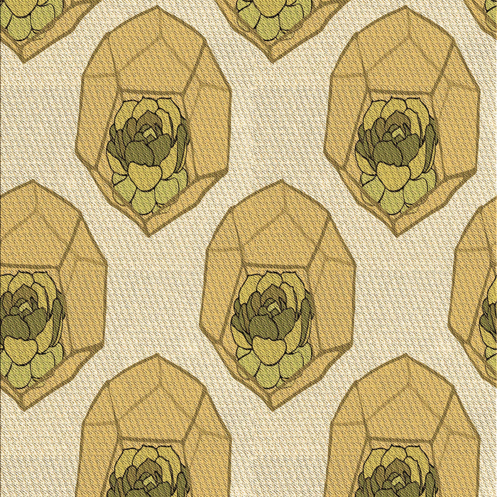 Patterned Dark Golden Brown Rug, pat664brn