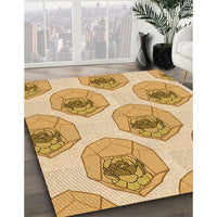 Patterned Orange Rug, pat664org