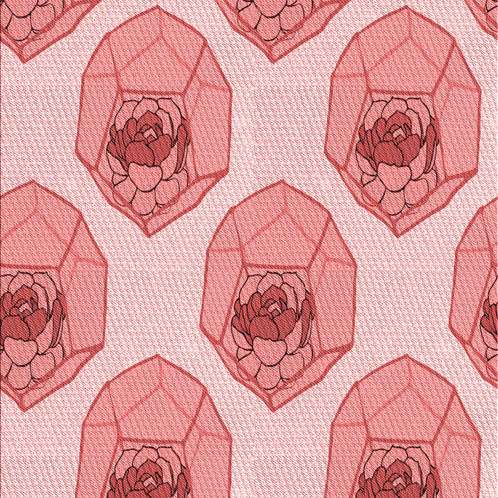 Machine Washable Transitional Pink Rug, wshpat664rd