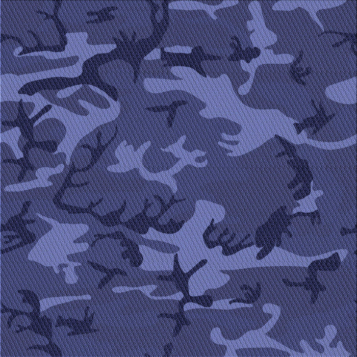 Round Patterned Blue Rug, pat665blu