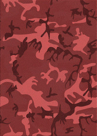 Machine Washable Transitional Cranberry Red Rug, wshpat665rd