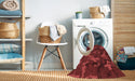 Machine Washable Transitional Cranberry Red Rug in a Washing Machine, wshpat665rd