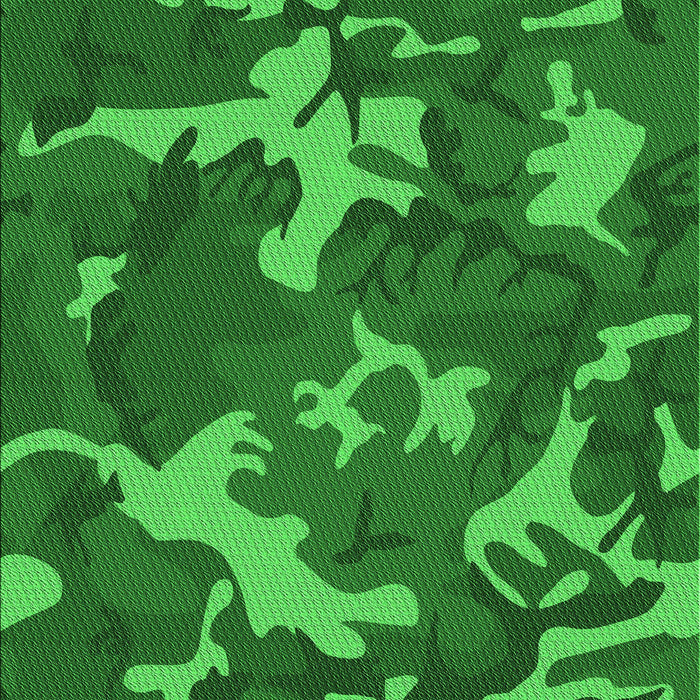 Patterned DarkGreen Rug, pat666grn