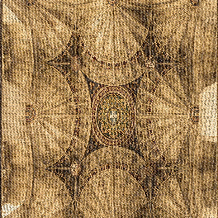 Patterned Saddle Brown Rug, pat667brn