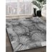 Machine Washable Transitional Carbon Gray Rug in a Family Room, wshpat667gry