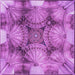 Round Patterned Purple Rug, pat667pur