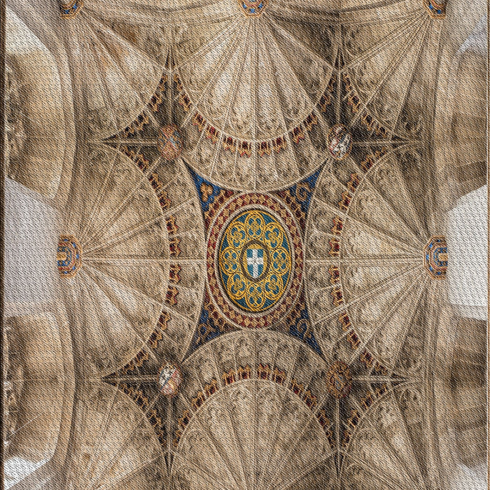 Patterned Reddish Brown Novelty Rug, pat667