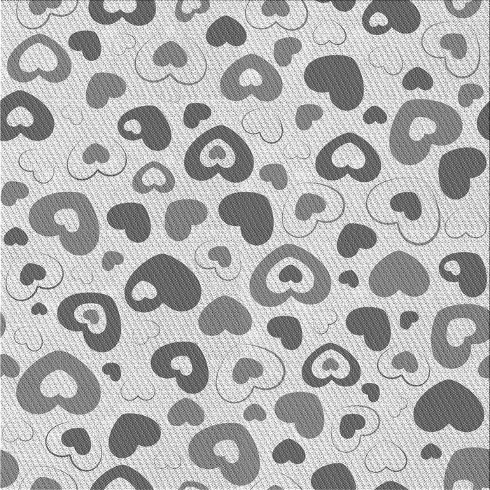Round Patterned Gray Rug, pat668gry