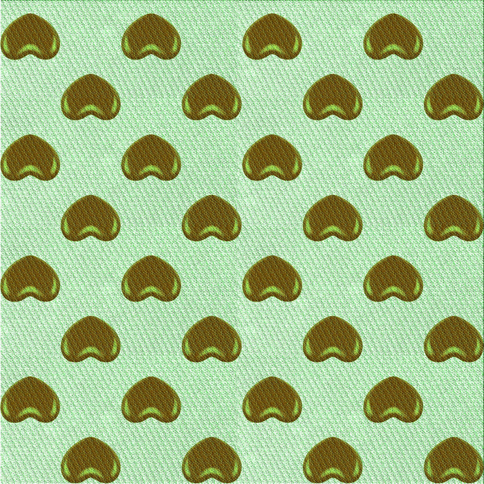 Round Machine Washable Transitional Mint Green Rug, wshpat669grn