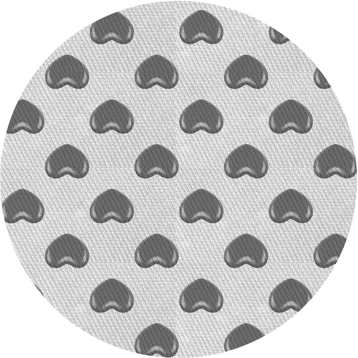 Square Patterned Platinum Gray Rug, pat669gry