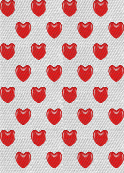 Machine Washable Transitional Cherry Red Rug, wshpat669