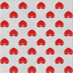 Sideview of Machine Washable Transitional Cherry Red Rug, wshpat669