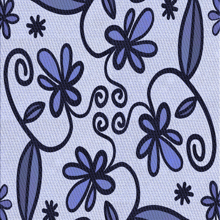 Machine Washable Transitional Dark Slate Blue Purple Rug, wshpat67blu