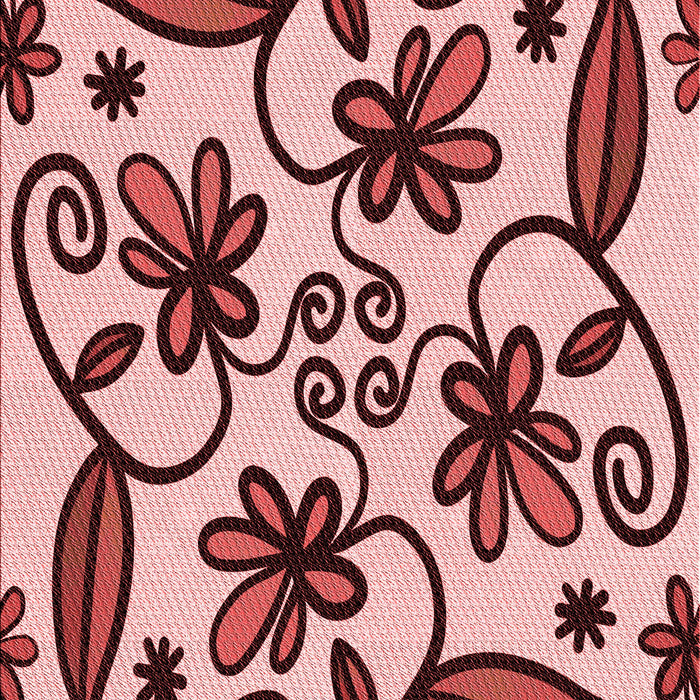 Machine Washable Transitional Pink Rug, wshpat67rd