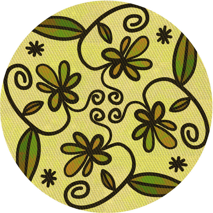 Square Machine Washable Transitional Dark Bronze Brown Rug in a Living Room, wshpat67yw