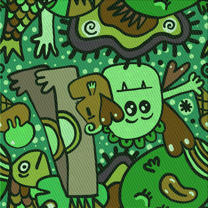 Round Machine Washable Transitional Dark Forest Green Rug, wshpat670grn