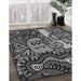 Machine Washable Transitional Gunmetal Gray Rug in a Family Room, wshpat670gry