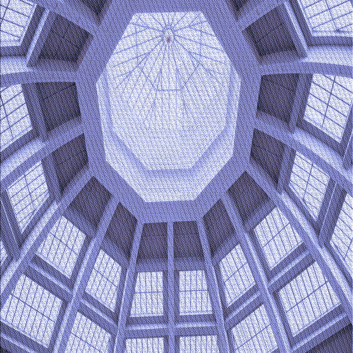 Patterned Deep Periwinkle Purple Rug, pat671blu