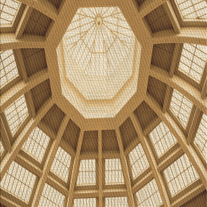 Patterned Dark Bisque Brown Rug, pat671brn